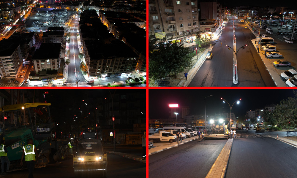 BÜYÜKŞEHİRDEN AVNİ GEMİCİOĞLU CADDESİ’NDE YOĞUN MESAİ 