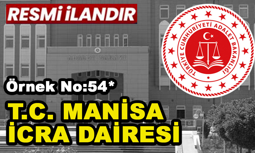 Örnek No:54* T.C.MANİSAİCRA DAİRESİ