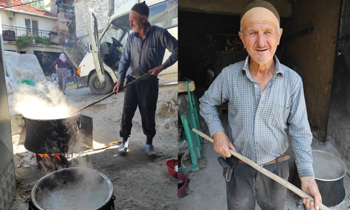 ŞİFA KAYNAĞI PEKMEZ KAYNATILMAYA BAŞLANDI